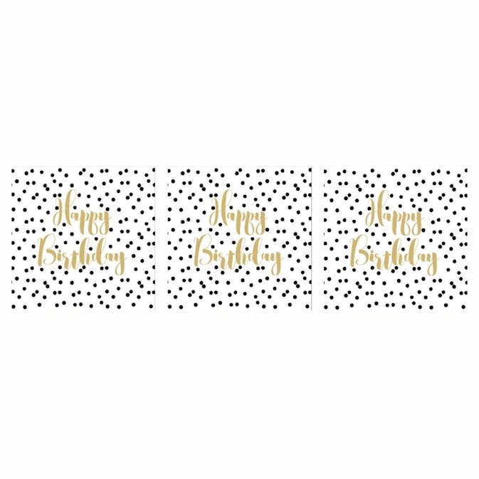 Servett Paperproducts Design Birthday Confetti 33x33 cm 3 st 20-pack