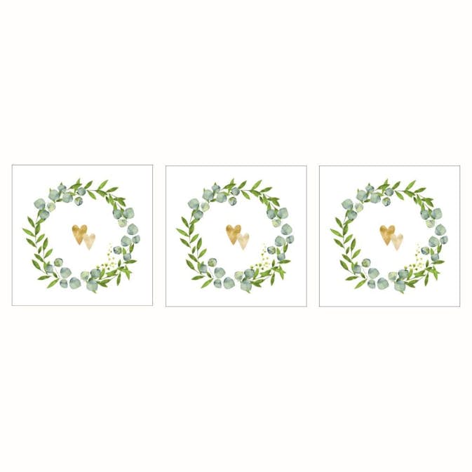 Servett Paperproducts Design Two Hearts 33x33 cm 3 st 20-pack