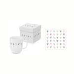 Gåvoset Paperproducts Design Heart Infusion Mugg 40 cl + Servett