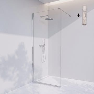 Duschvägg Invitrea Prime PH1 med Glasrengöring