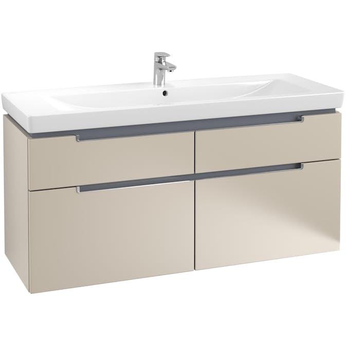 Tvättställsskåp Villeroy & Boch Subway 2.0 med 4 Lådor för Skåpstvättställ