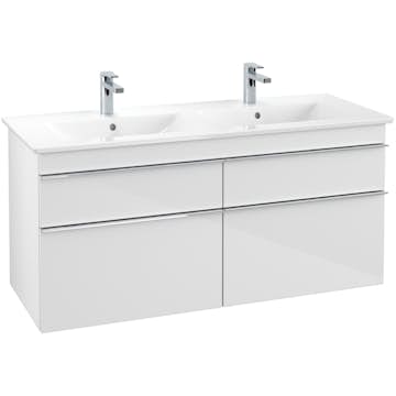 Tvättställsskåp Villeroy & Boch Venticello 125 cm med 4 Lådor för Dubbla Tvättställ
