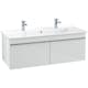 Tvättställsskåp Villeroy & Boch Venticello 115 cm med  2 Lådor för Centrerat Skåpstvättställ