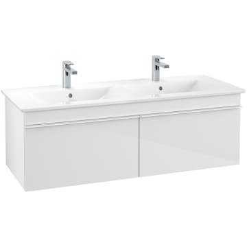 Tvättställsskåp Villeroy & Boch Venticello 125 cm med 2 Lådor för Dubbla Tvättställ