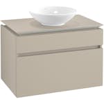 Tvättställsskåp Villeroy & Boch Legato 800 med 2 Lådor för Ytmonterat Tvättställ