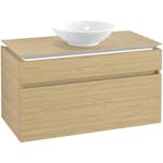 Tvättställsskåp Villeroy & Boch Legato 1000 med 2 Lådor för Ytmonterat Tvättställ