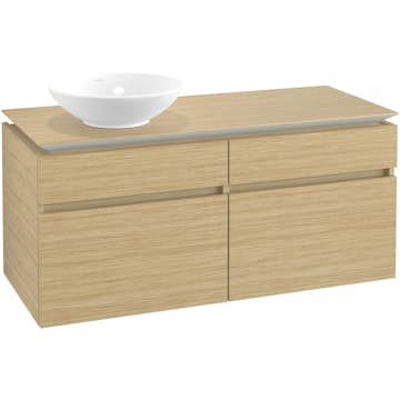 Tvättställsskåp Villeroy & Boch Legato 1200 med 4 Lådor för Ocentrerat Ytmonterat Tvättställ