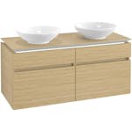 Tvättställsskåp Villeroy & Boch Legato 1200 med 4 Lådor för Två Ytmonterade Tvättställ