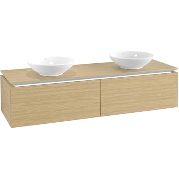 Tvättställsskåp Villeroy & Boch Legato Kompakt 1600 med 2 Lådor för Två Ytmonterade Tvättställ från Övriga V&B Serier