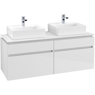 Tvättställsskåp Villeroy & Boch Legato 1400 med 4 Lådor för Två Tvättställ