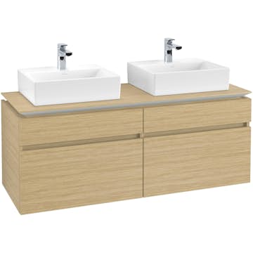 Tvättställsskåp Villeroy & Boch Legato 1400 med 4 Lådor för Två Tvättställ
