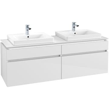 Tvättställsskåp Villeroy & Boch Legato 1600 med 4 Lådor för Två Tvättställ från Finion & Subway