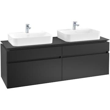 Tvättställsskåp Villeroy & Boch Legato 1600 med 4 Lådor för Två Ytmonterade Tvättställ från Finion & Memento