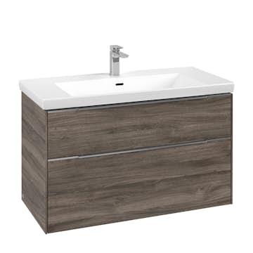 Tvättställsskåp Villeroy & Boch Subway 3.0 med 2 Lådor