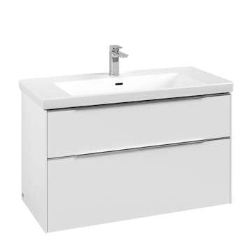Tvättställsskåp Villeroy & Boch Subway 3.0 med 2 Lådor