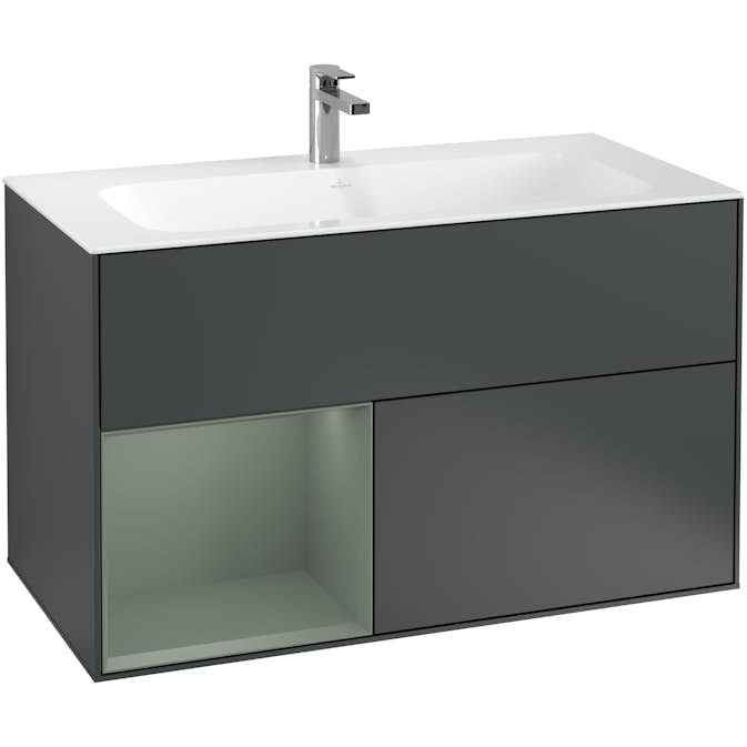 Tvättställsskåp Villeroy & Boch Finion med 2 Lådor och Hylla för Inbyggt Tvättställ