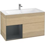 Tvättställsskåp Villeroy & Boch Finion med 2 Lådor och Hylla för Inbyggt Tvättställ
