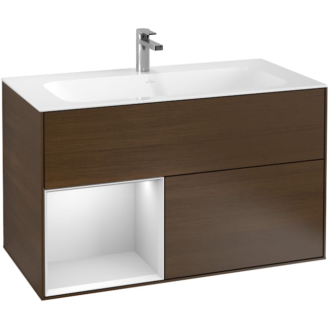 Tvättställsskåp Villeroy & Boch Finion med 2 Lådor och Hylla för Inbyggt Tvättställ