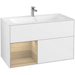 Tvättställsskåp Villeroy & Boch Finion med 2 Lådor och Hylla för Inbyggt Tvättställ