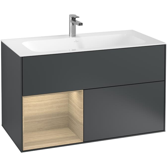 Tvättställsskåp Villeroy & Boch Finion med 2 Lådor och Hylla för Inbyggt Tvättställ