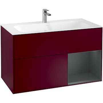 Tvättställsskåp Villeroy & Boch Finion med 2 Lådor och Hylla för Inbyggt Tvättställ
