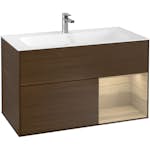 Tvättställsskåp Villeroy & Boch Finion med 2 Lådor och Hylla för Inbyggt Tvättställ
