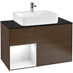 Tvättställsskåp Villeroy & Boch Finion med 2 Lådor Hylla och Bänkskiva för Centrerat Tvättställ