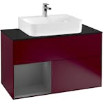 Tvättställsskåp Villeroy & Boch Finion med 2 Lådor Hylla och Bänkskiva för Centrerat Tvättställ