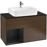Tvättställsskåp Villeroy & Boch Finion med 2 Lådor Hylla och Bänkskiva för Centrerat Tvättställ