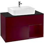 Tvättställsskåp Villeroy & Boch Finion med 2 Lådor Hylla och Bänkskiva för Centrerat Tvättställ