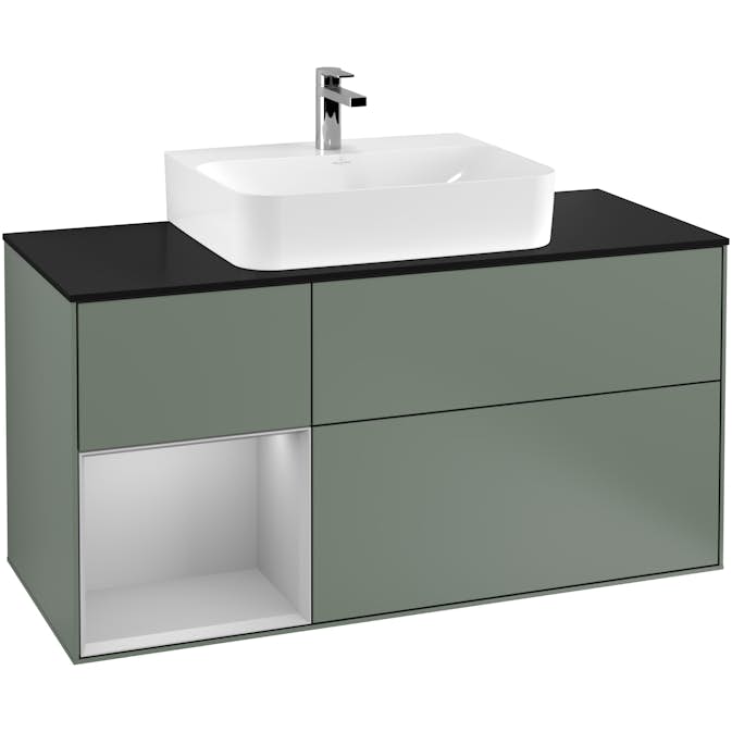 Tvättställsskåp Villeroy & Boch Finion med 3 Lådor Hylla och Bänkskiva för Centrerat Tvättställ