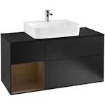 Tvättställsskåp Villeroy & Boch Finion med 3 Lådor Hylla och Bänkskiva för Centrerat Tvättställ