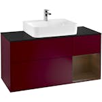 Tvättställsskåp Villeroy & Boch Finion med 3 Lådor Hylla och Bänkskiva för Centrerat Tvättställ