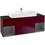 Tvättställsskåp Villeroy & Boch Finion med Två Hyllor och Bänkskiva för Centrerat Tvättställ