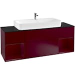 Tvättställsskåp Villeroy & Boch Finion med Två Hyllor och Bänkskiva för Centrerat Tvättställ