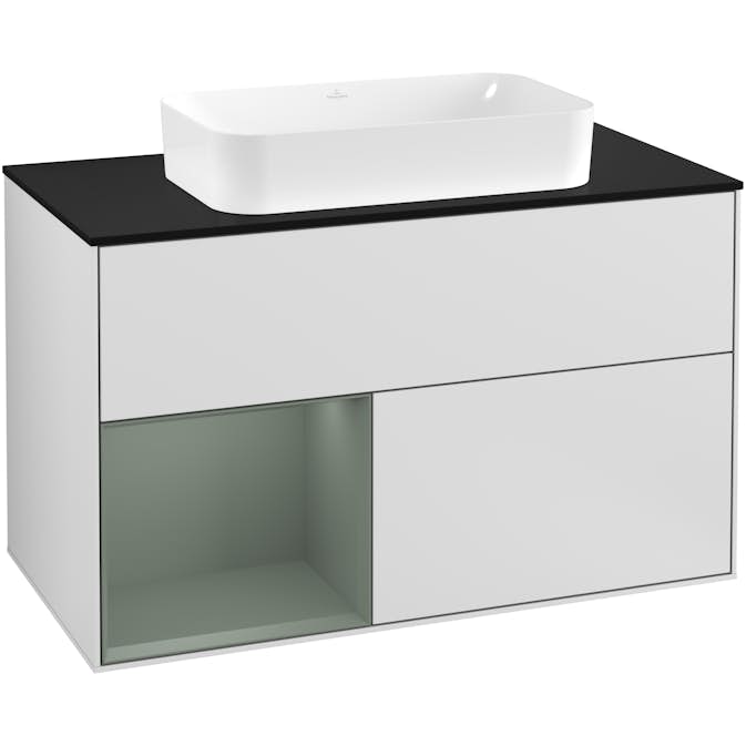 Tvättställsskåp Villeroy & Boch Finion med 2 Lådor Hylla och Bänkskiva för Fristående Tvättställ