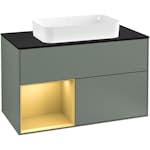 Tvättställsskåp Villeroy & Boch Finion med 2 Lådor Hylla och Bänkskiva för Fristående Tvättställ