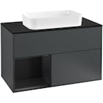 Tvättställsskåp Villeroy & Boch Finion med 2 Lådor Hylla och Bänkskiva för Fristående Tvättställ