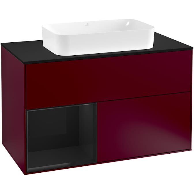 Tvättställsskåp Villeroy & Boch Finion med 2 Lådor Hylla och Bänkskiva för Fristående Tvättställ