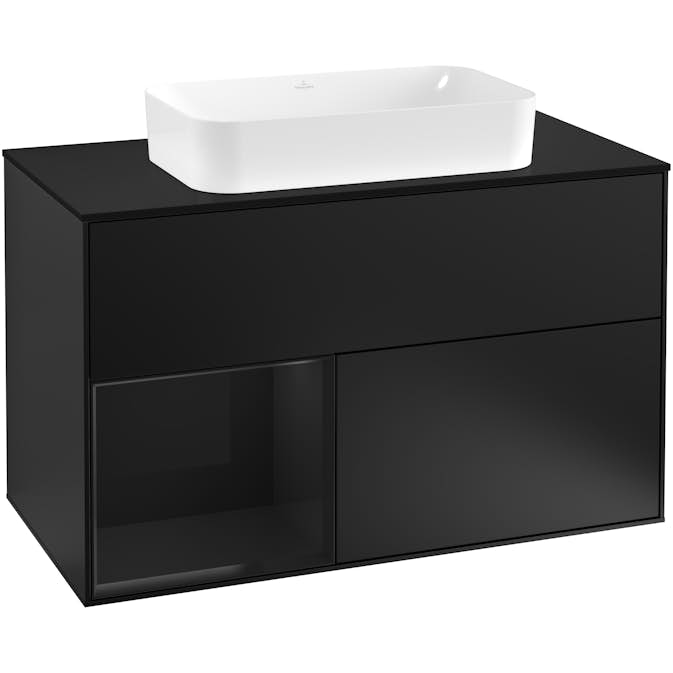 Tvättställsskåp Villeroy & Boch Finion med 2 Lådor Hylla och Bänkskiva för Fristående Tvättställ