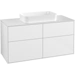 Tvättställsskåp Villeroy & Boch Finion med 4 Lådor och Bänkskiva för Fristående Tvättställ