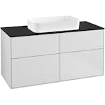 Tvättställsskåp Villeroy & Boch Finion med 4 Lådor och Bänkskiva för Fristående Tvättställ