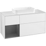 Tvättställsskåp Villeroy & Boch Finion med 3 Lådor Hylla och Bänkskiva för Fristående Tvättställ