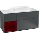 Tvättställsskåp Villeroy & Boch Finion med 3 Lådor Hylla och Bänkskiva för Fristående Tvättställ