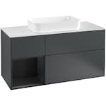Tvättställsskåp Villeroy & Boch Finion med 3 Lådor Hylla och Bänkskiva för Fristående Tvättställ