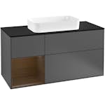 Tvättställsskåp Villeroy & Boch Finion med 3 Lådor Hylla och Bänkskiva för Fristående Tvättställ