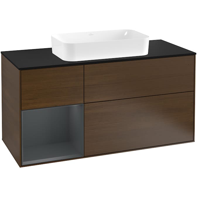 Tvättställsskåp Villeroy & Boch Finion med 3 Lådor Hylla och Bänkskiva för Fristående Tvättställ