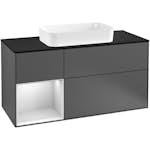 Tvättställsskåp Villeroy & Boch Finion med 3 Lådor Hylla och Bänkskiva för Fristående Tvättställ