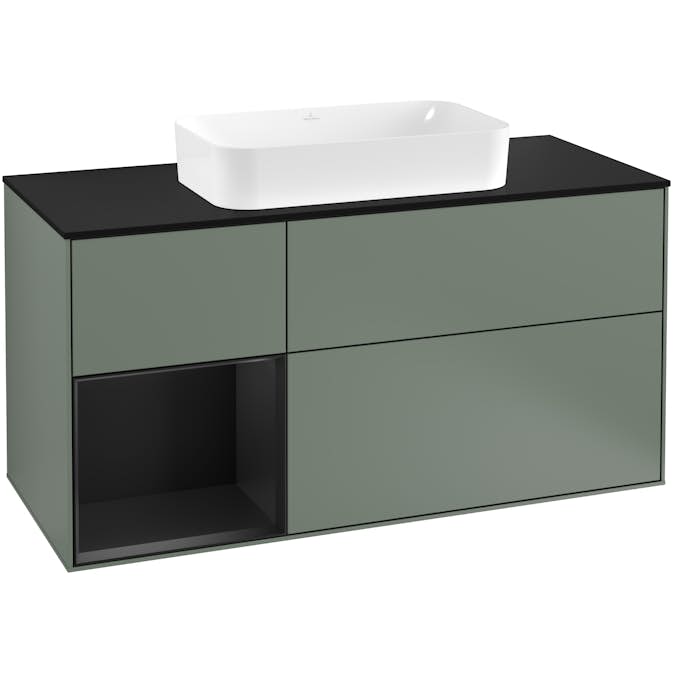 Tvättställsskåp Villeroy & Boch Finion med 3 Lådor Hylla och Bänkskiva för Fristående Tvättställ