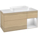 Tvättställsskåp Villeroy & Boch Finion med 3 Lådor Hylla och Bänkskiva för Fristående Tvättställ